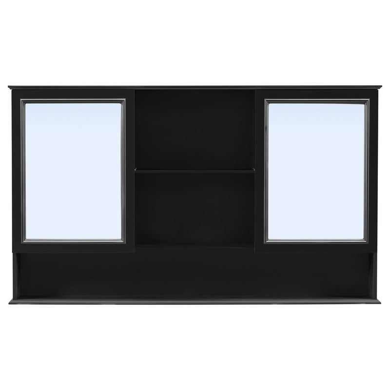 Double Sink Bathroom Vanity Set With Wall Mount Mirror Cabinet