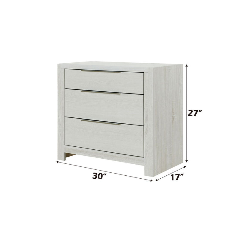 Jehoram - 3 Drawer Nightstand For Bedroom