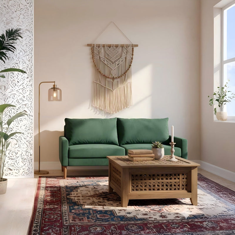 Upholstered Sofa, 3 Seater Couch For Living Room