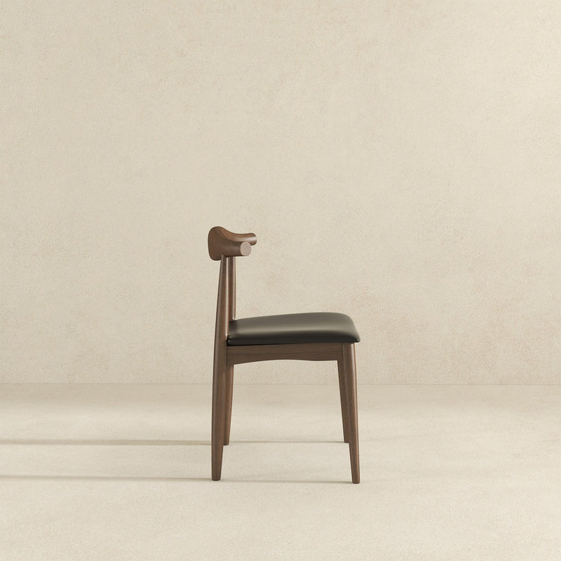 Destiny - Dining Chairs (Set of 2) - Black / Dark Brown
