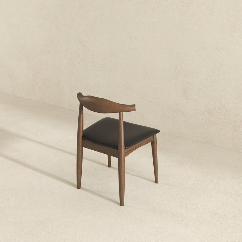 Destiny - Dining Chairs (Set of 2) - Black / Dark Brown