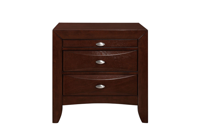 Linda - 5 Piece Full Bedroom Set - Merlot