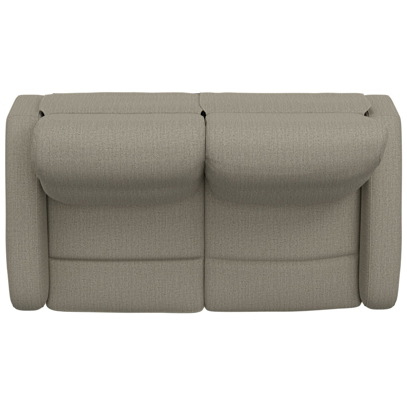 Manual Reclining Loveseat With Dual Seating Support For Living Room