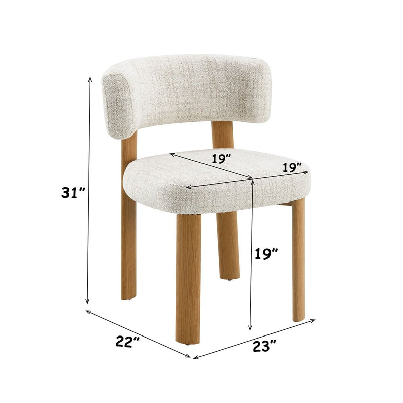 Ogin - Side Chair (Set of 2) - Beige & Gray