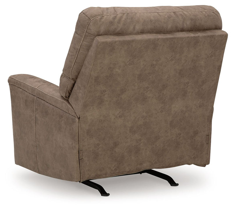 Navi - 3 Pc. - Sofa, Loveseat, Rocker Recliner - Fossil