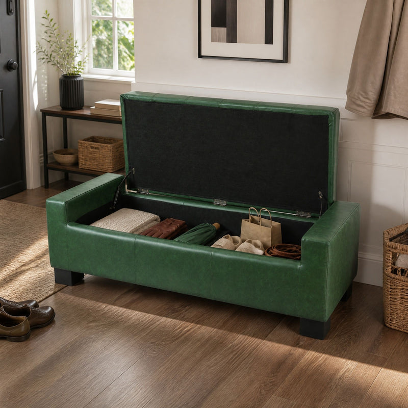Tufted Storage Ottoman Bench