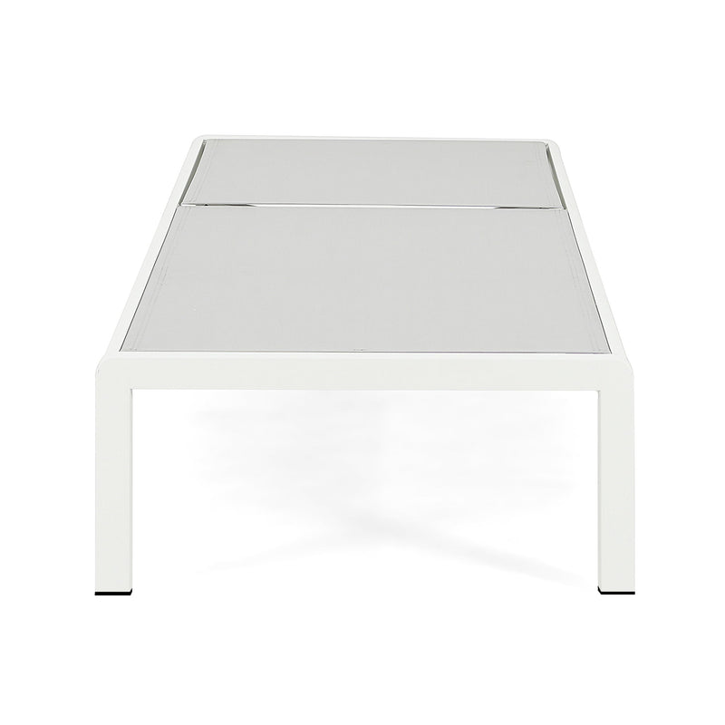 Outdoor Patio Chaise Lounge With 5 Reclining Positions