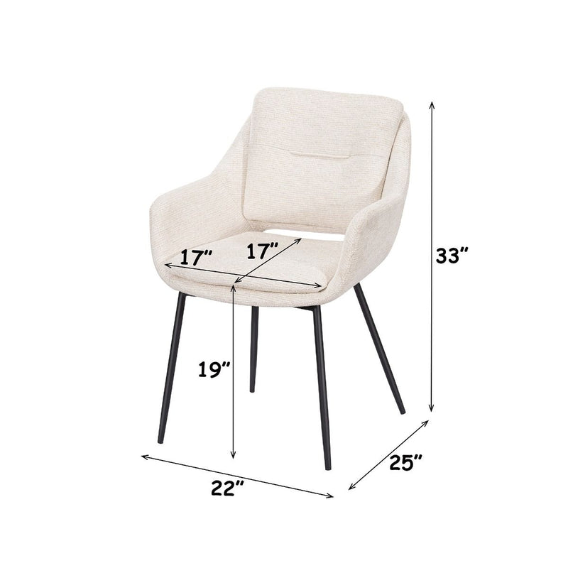 Bexley - Arm Chair (Set of 2) - Beige Linen