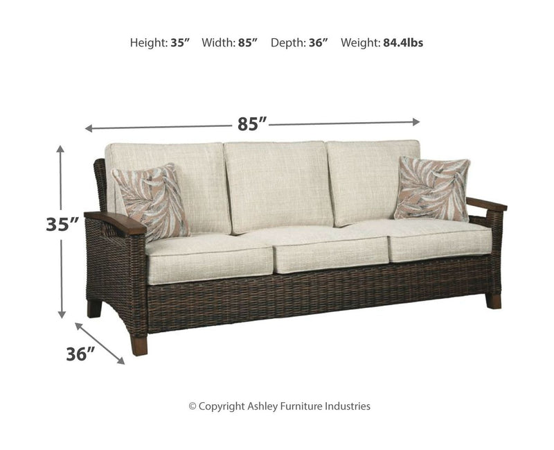 Paradise Trail - 3 Pc. - Lounge Set - Medium Brown