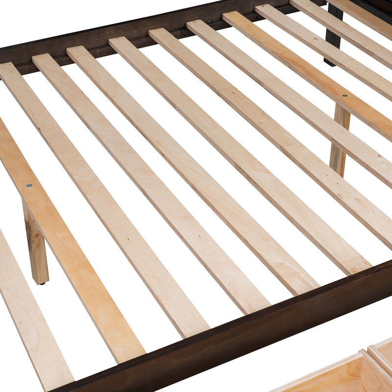 Bunk Bed With Shelfs, Storage Staircase And 2 Drawers