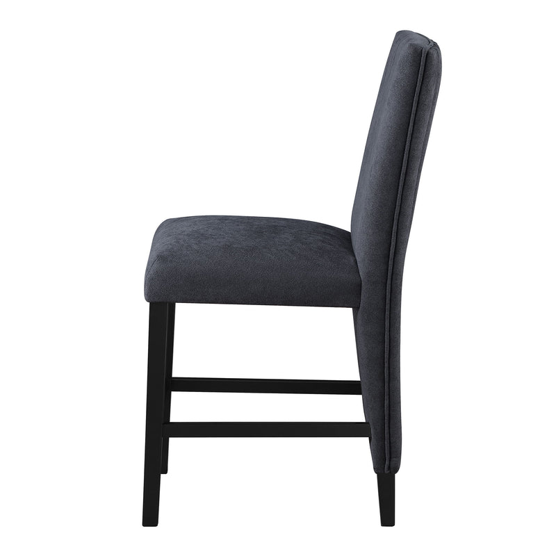 D12BT - 5 Piece Dining Room Set (Bar Table And 4 Bar Stools) - Black / White