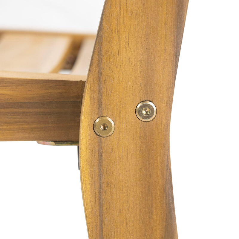 Outdoor Dining Side Chair (Set of 2) - Teak Finish