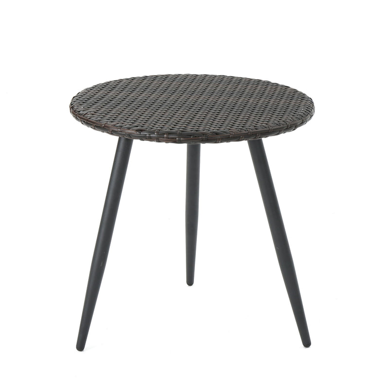 Kenneth - 3 Pieces Chat Set Outdoor Furniture - Brown Multi