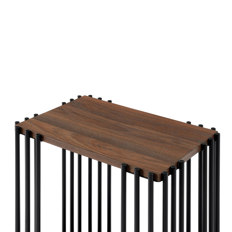Vertex - Rectangular 3 Piece Occasional Set (1 Coffee & 2 End Tables) - Brown / Black