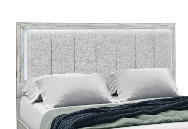 Elsie - 5 Piece Queen Bedroom Set - Light Gray