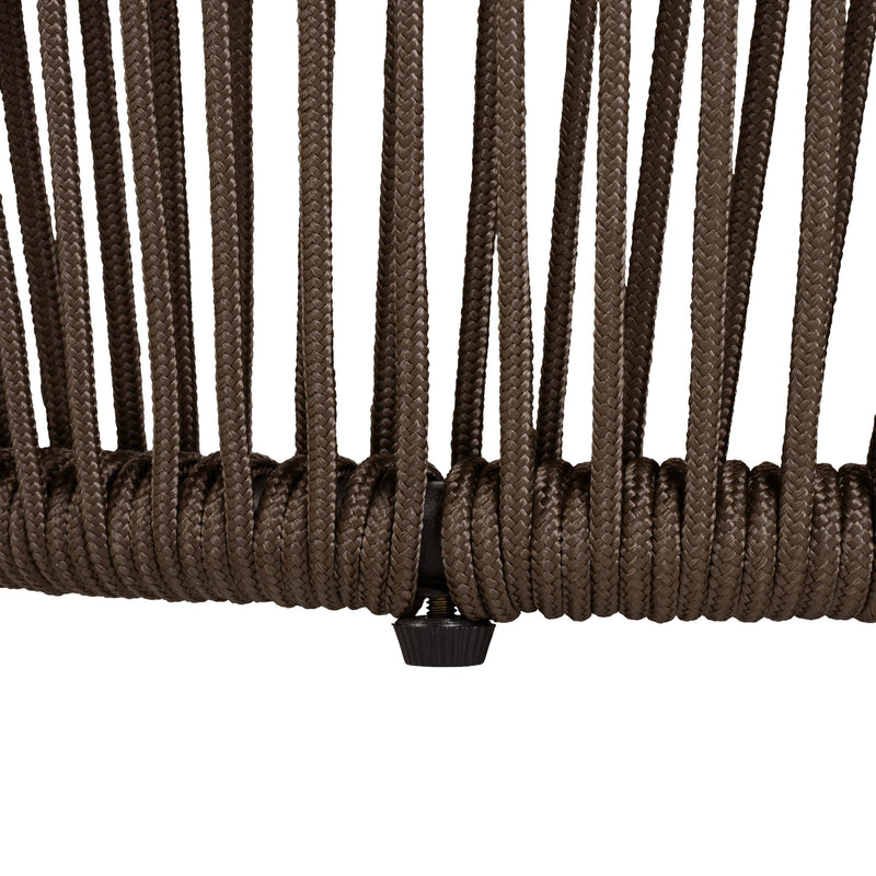 Round Side Table With Rope Frame
