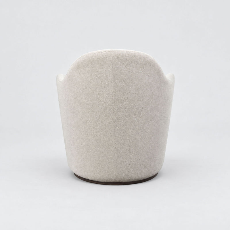 Cocoa - Swivel Barrel Chair With 360° Rotation - Ivory