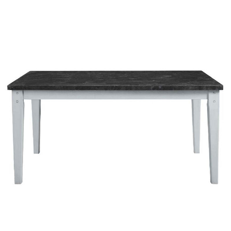 Lanton - Dining Table - Natural Marble & Antique White