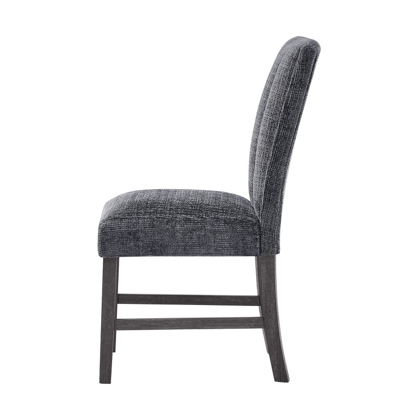 Dining Chair With Padded Seating And Back (Set of 2) - Dark Gray