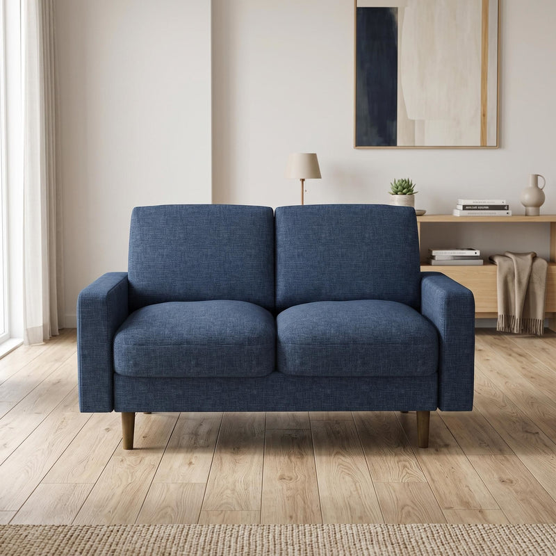2 Seat Loveseat Sofa, Loose Back Cushion For Living Room
