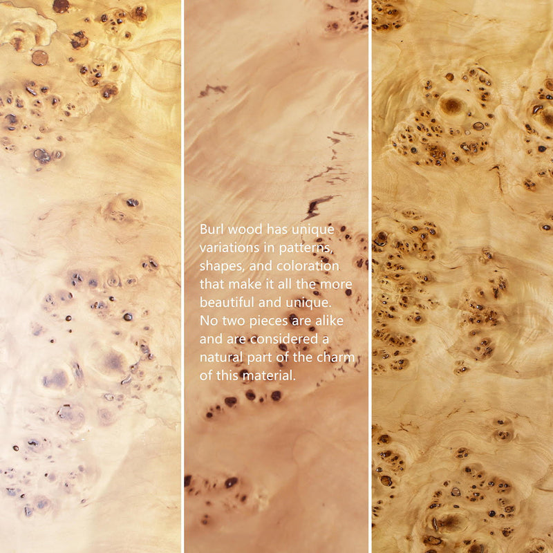 Nebula - Round Pillar Leg Coffee Table - Warm Natural Brown Burl