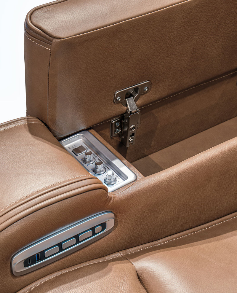 Knightington - Power Reclining Sofa With Audio Seating