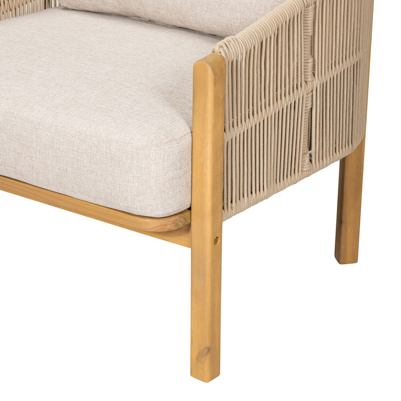 Grotta - Outdoor Wood Club Chair (Set of 2)