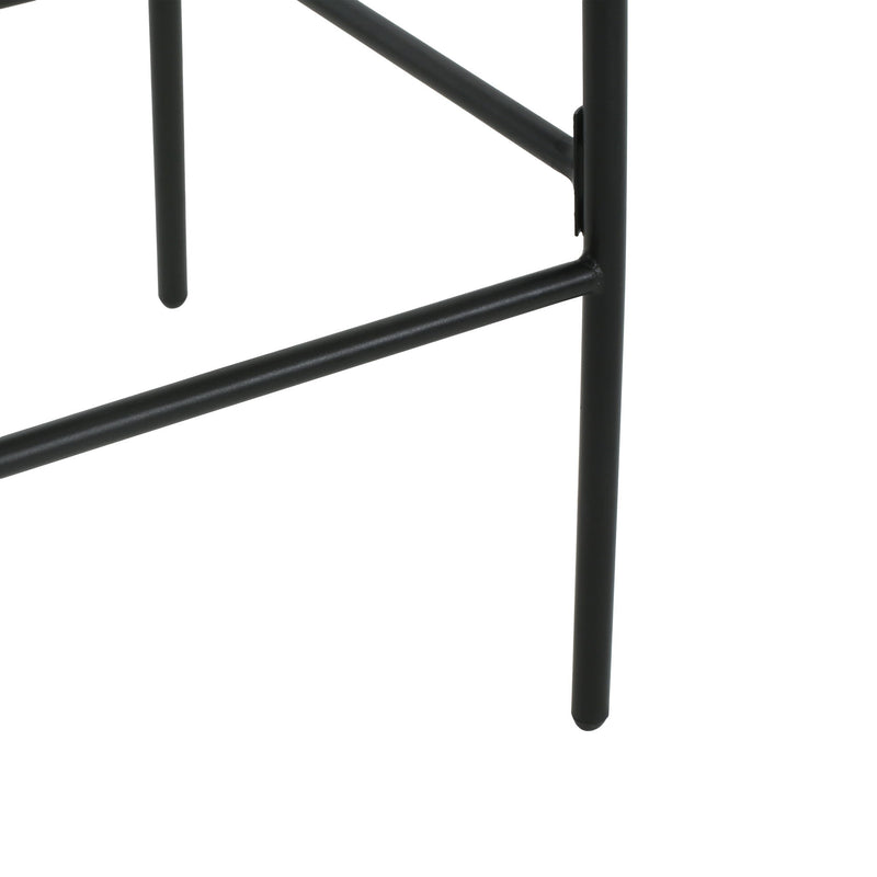 La Push - Outdoor Rope Barstool (Set of 2) - Black / Brown