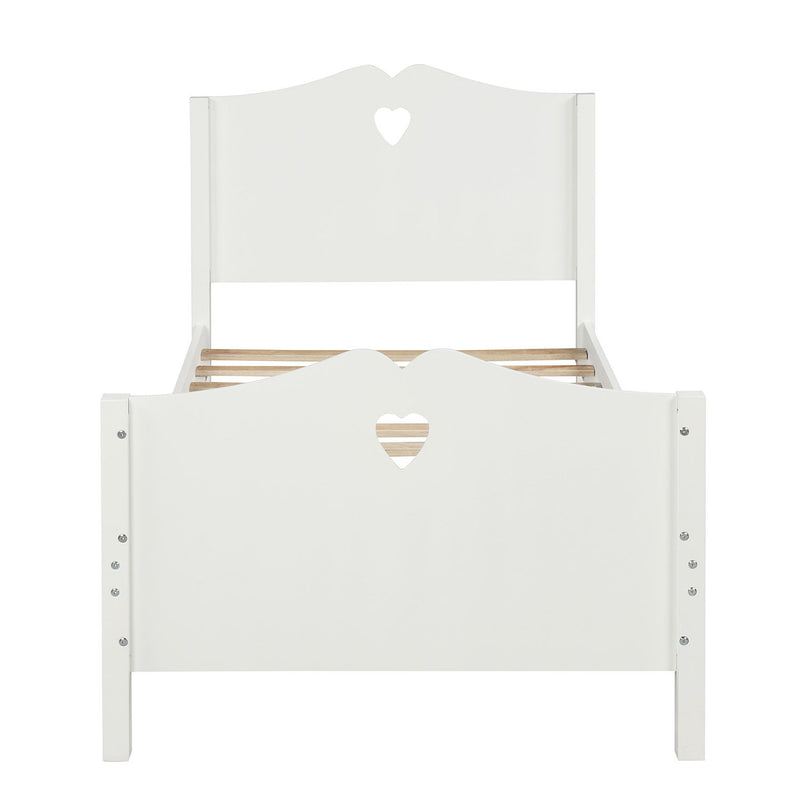 Platform Bed With Slat Support And Headboard And Footboard