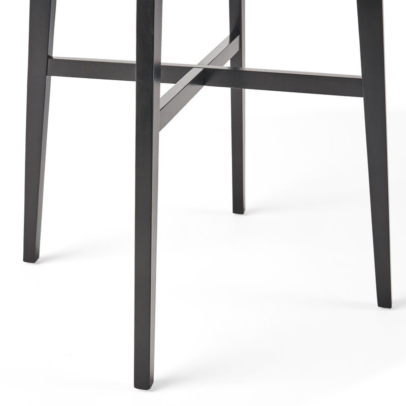 Modern Bar Height Dining Table, Rubberwood Legs And Laminate Table Top