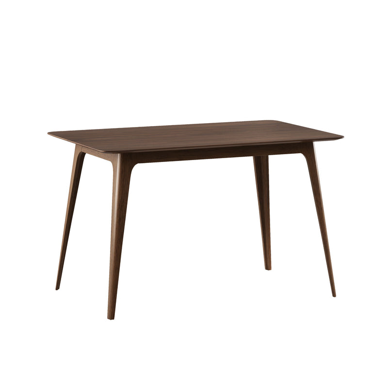 5 Piece Dining Set With Table And Upholstered Chairs - Light Beige / Walnut