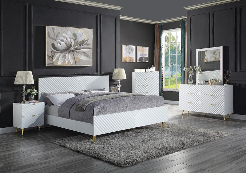 Gaines - 55" Dresser - White High Gloss