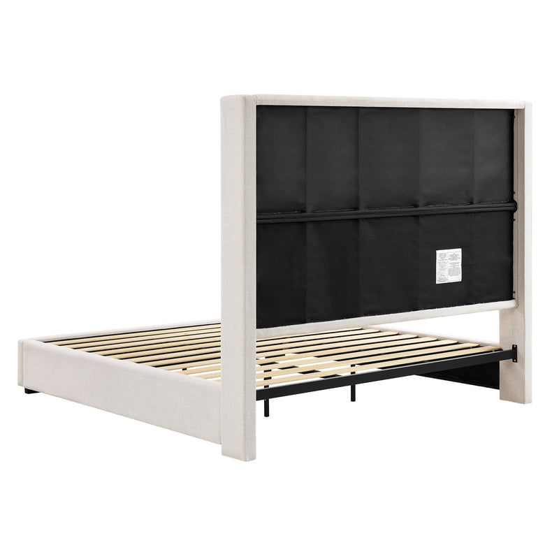 Hampton - Upholstered Platform Bed With Tall Headboard