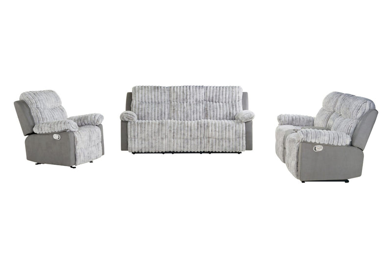 U6028 - Reclining Sofa / Console Reclining Loveseat - Gray