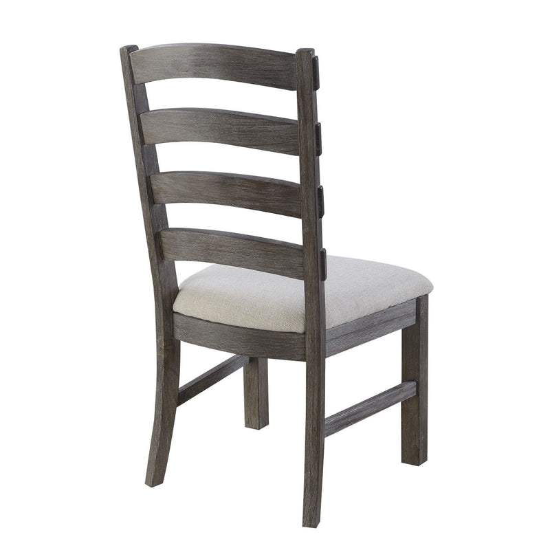 Sillas de comedor tapizadas (juego de 2) - Marrón - Madera