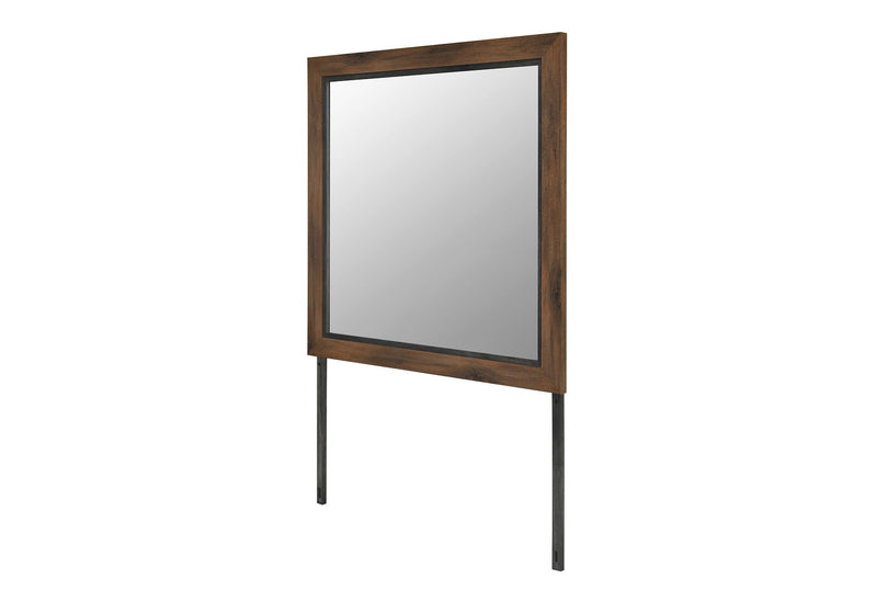 Optimus - 4 Piece Bedroom Set (King Bed, Dresser, Mirror And Nightstand) - Black / Brown