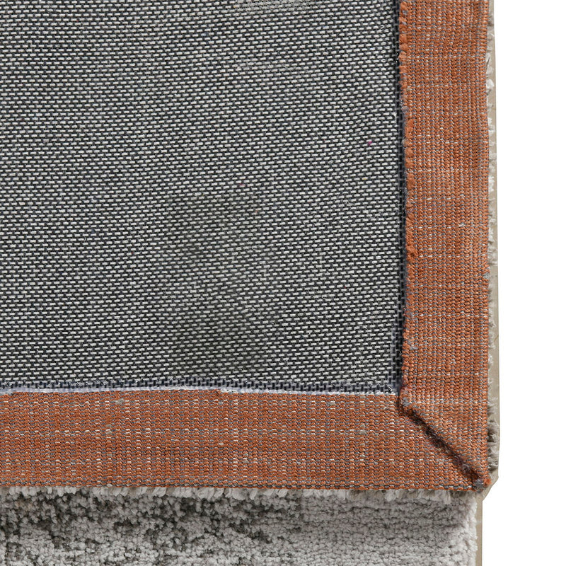 Quarry - 5' X 6.5' Abstract Area Rug - Gray / Orange