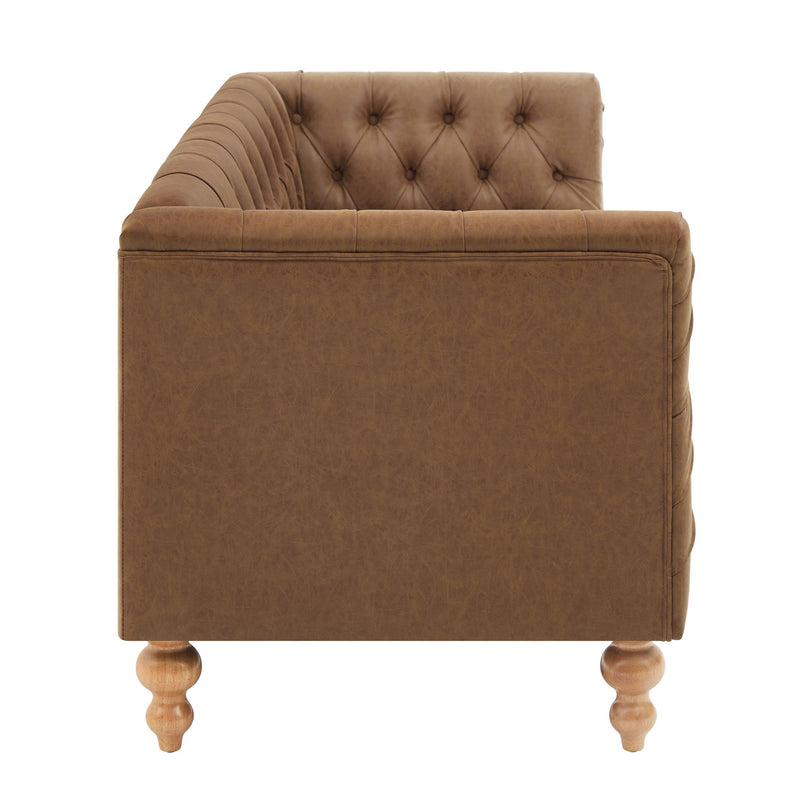 Chesterfield Sofa With Flared Arms For Living Room