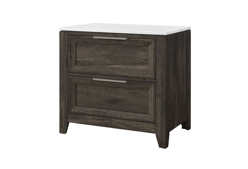 Mariah - 5 Piece King Bedroom Set (Bed, Dresser & Mirror, Nightstand, Chest) - Dark Brown