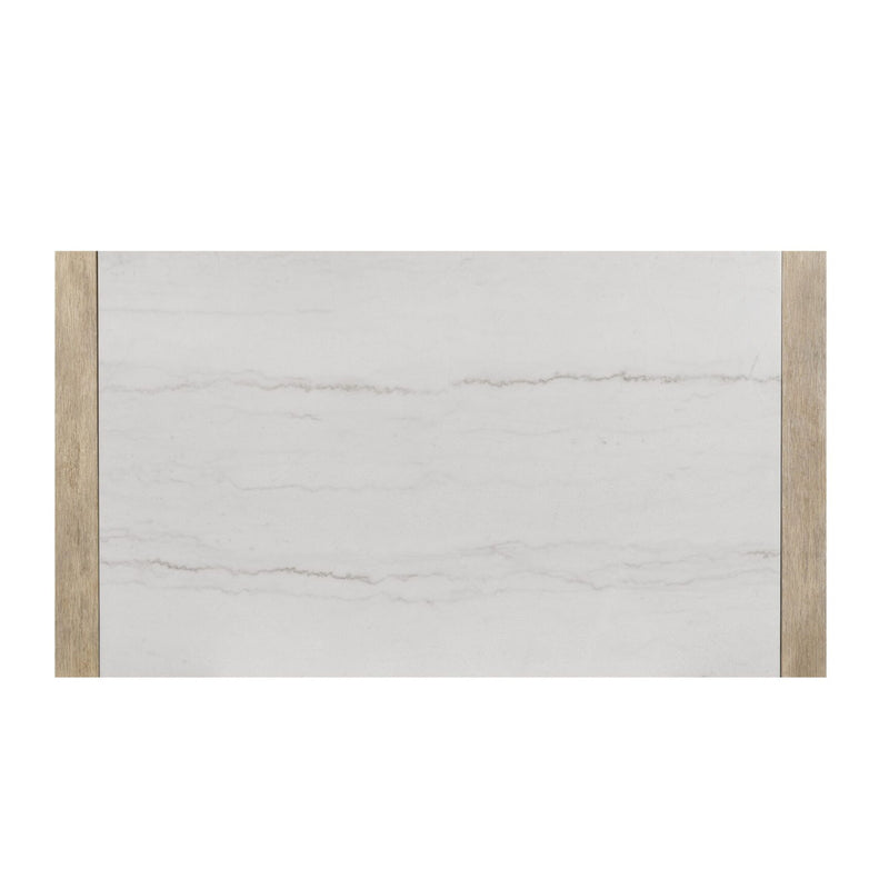 Vanilla - Real Marble Dining Table - Beige / Light Natural