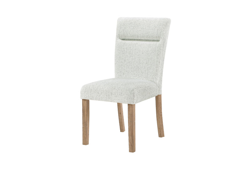 D2504 - 5 Piece Dining Room Set (Dining Table And 4 Dining Chairs) - White / Light Gray