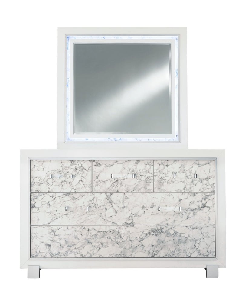 Santorini - 5 Piece Queen Bedroom Set - White