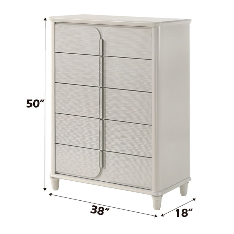 Laveda - Chest - Pearl White