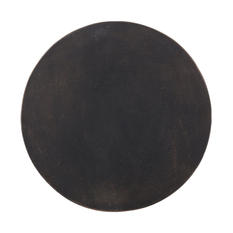 Outdoor End Table With Cutout Handle - Copper