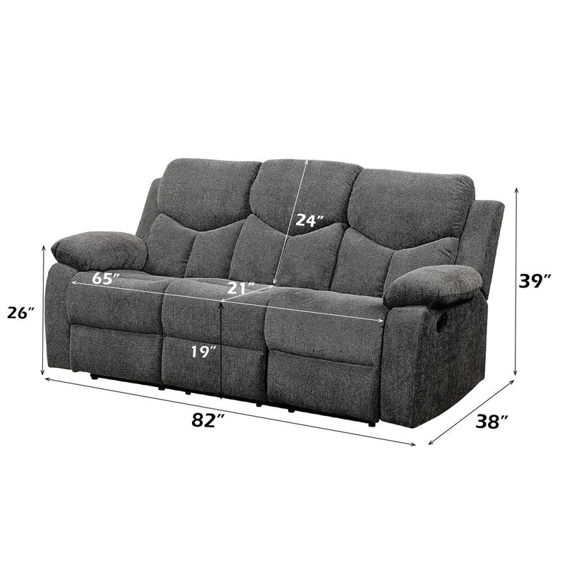 Kalen - Motion Sofa - Gray Chenille