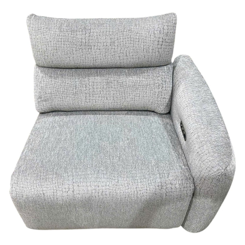 Fullar - RAF Modular Power Motion Recliner - Light Gary Chenille