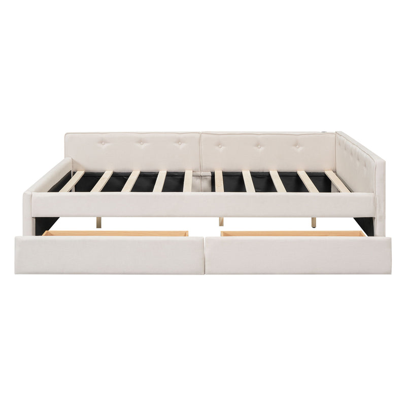 Platform Bed With USB Ports