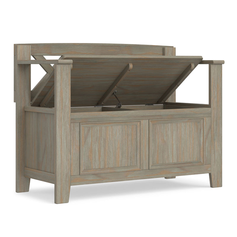 Amherst - Small Transitional Entryway Storage Bench