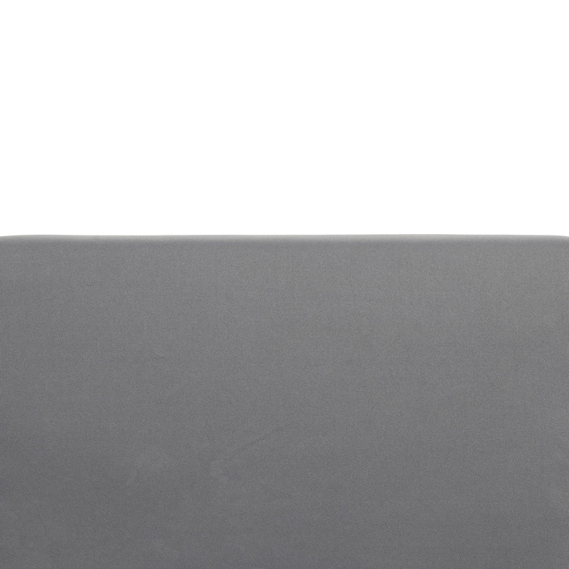 Outdoor 3 Seater Sofa With Cushion And Teak Acacia Wood - Dark Gray