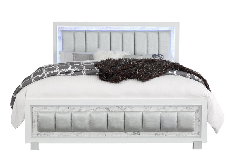 Santorini - 5 Piece Queen Bedroom Set - White